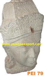 Stone Buddha Face